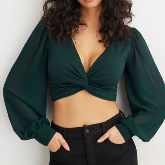 Green top “XXS” fits XS - Picture 1 of 3